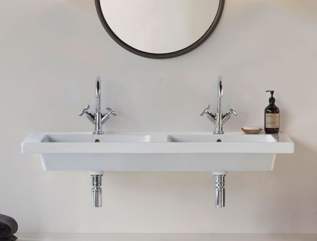 Product Lifestyle image of GSI Norm 1250mm x 500mm Wall Hung Double Wash Basin